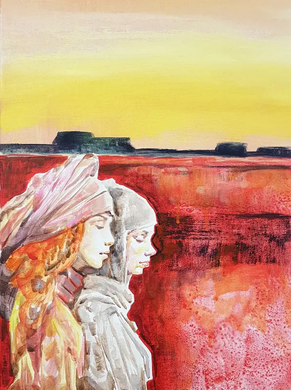 Akrylmålning Radical inclusion av Daniel Vandinja