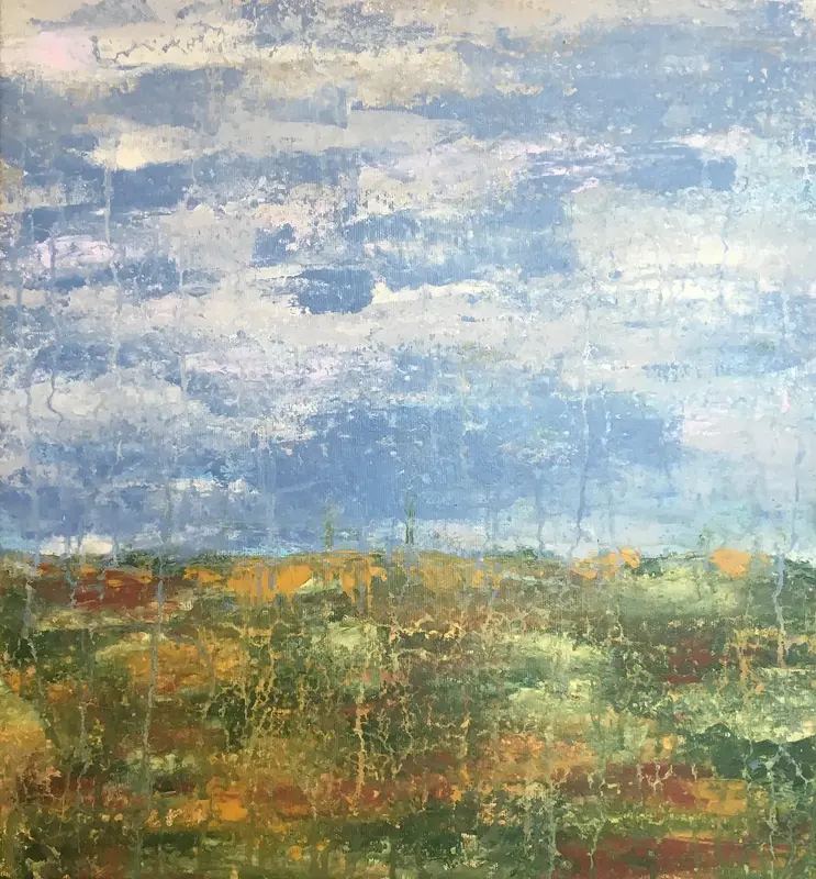 Akrylmålning It makes me free av Anna-Maria Johansson