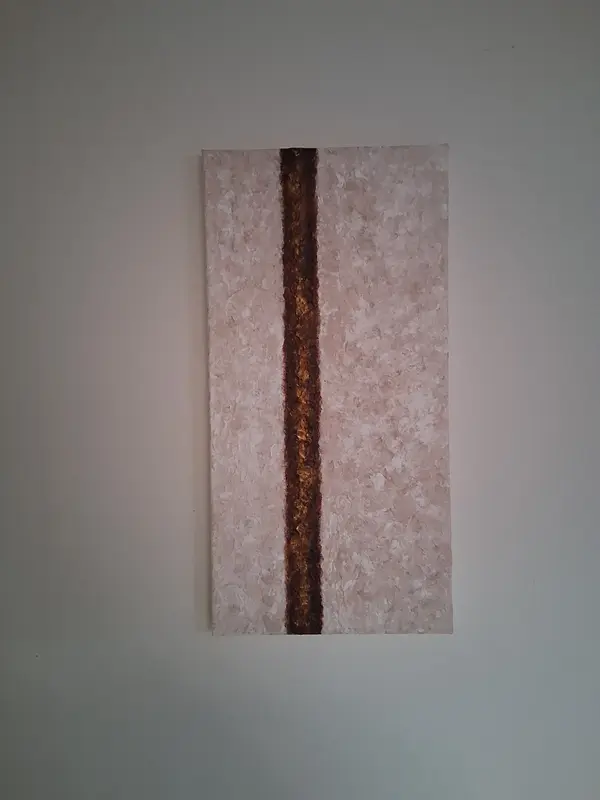 Akrylmålning På linjen av Clara Waldenmark