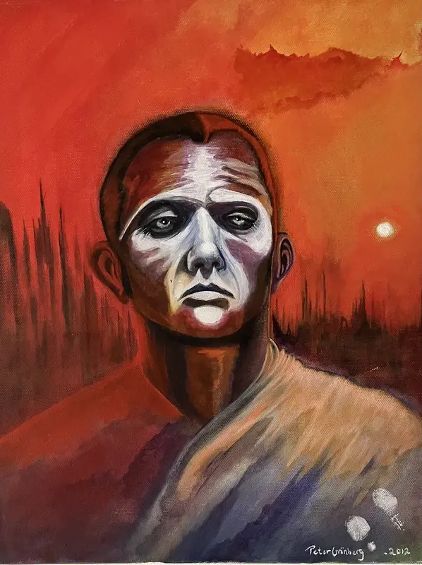 Akrylmålning av Peter Grönberg