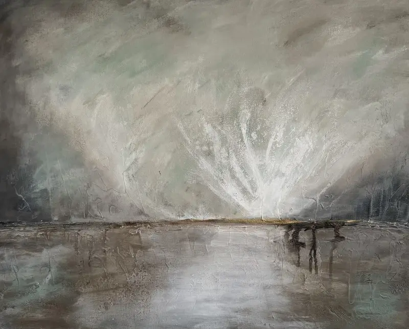 Akrylmålning Whispering waters av Jenny Vessgård