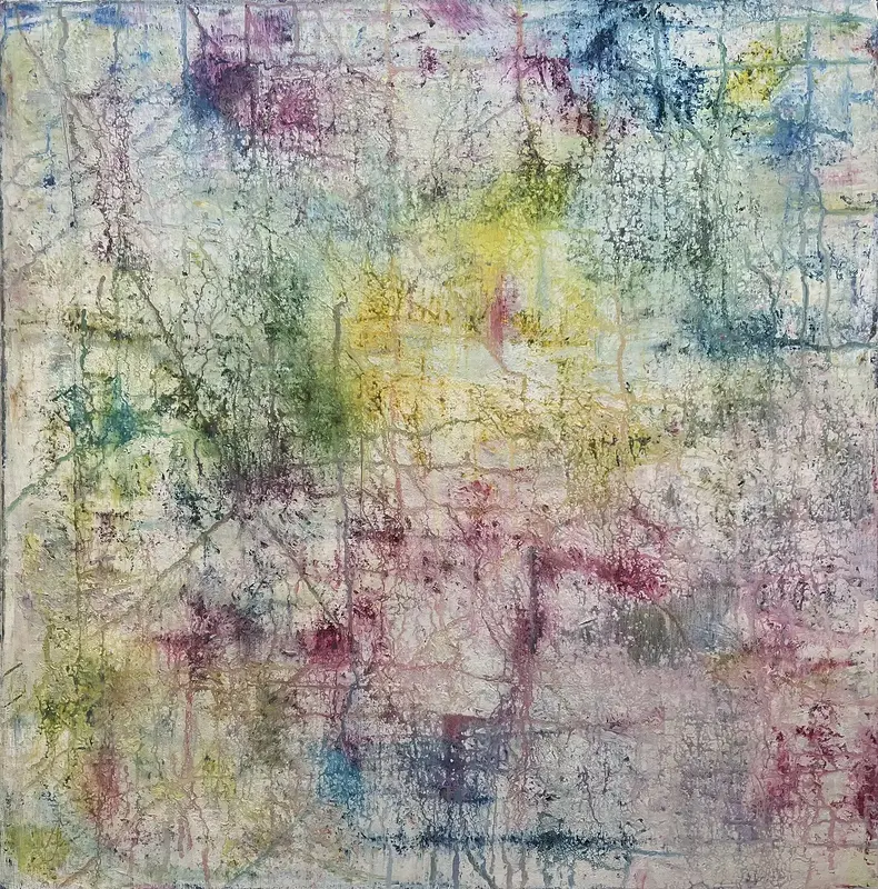 Akrylmålning In the springs happy time av Anna-Maria Johansson