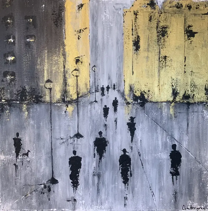 Akrylmålning av Carolina Lönngren