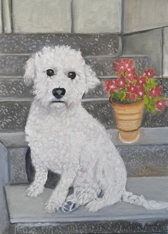 Oljemålning Laki av Kajsa Stamenkovic