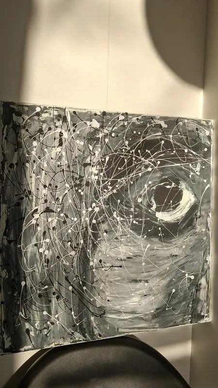 Akrylmålning Ögon av Oleksiy Blahovistnyi