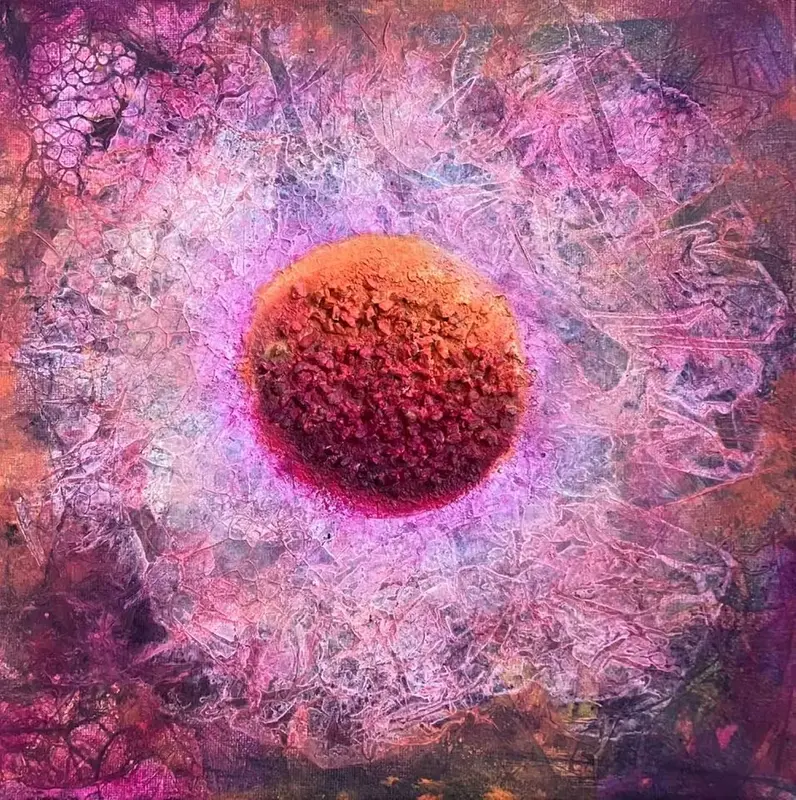 Akrylmålning In the middle of nowhere av Marilyn Miller