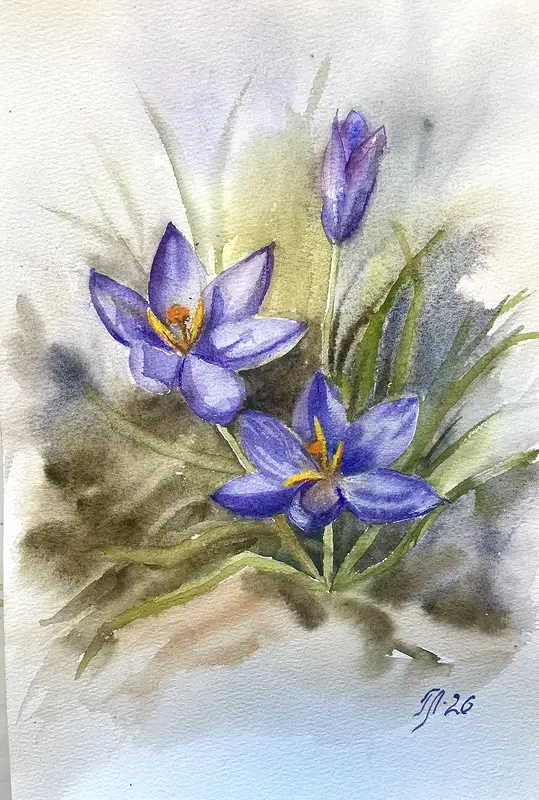 Akvarell av Tanya Lundmark