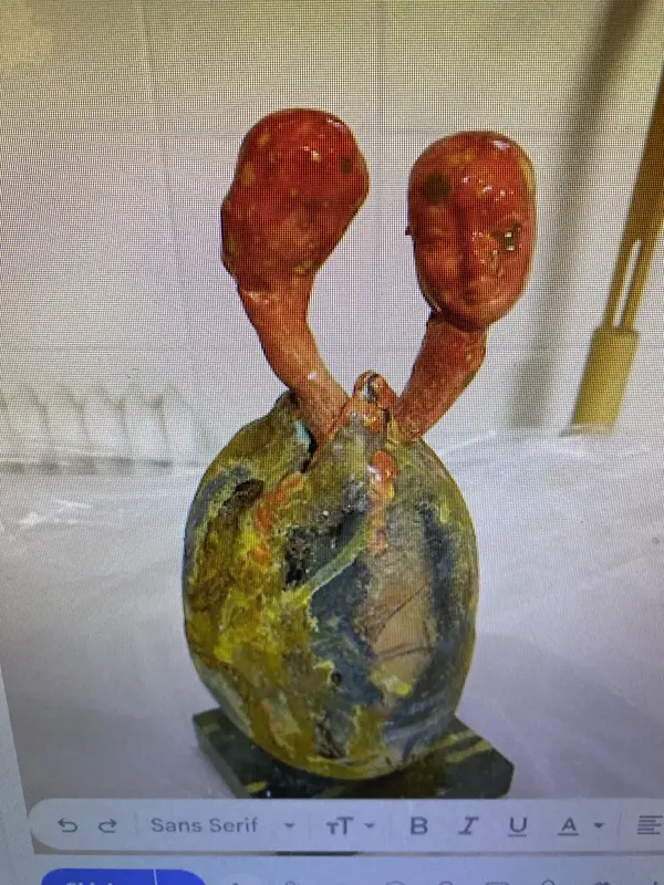 Skulptur Tvillingarna av Miloslava Drunecka