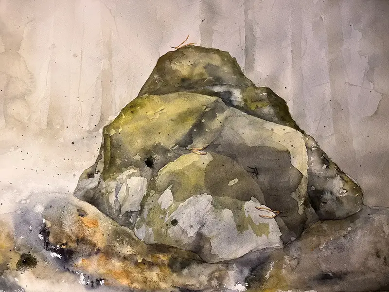 Akvarell av Mia Uhlander