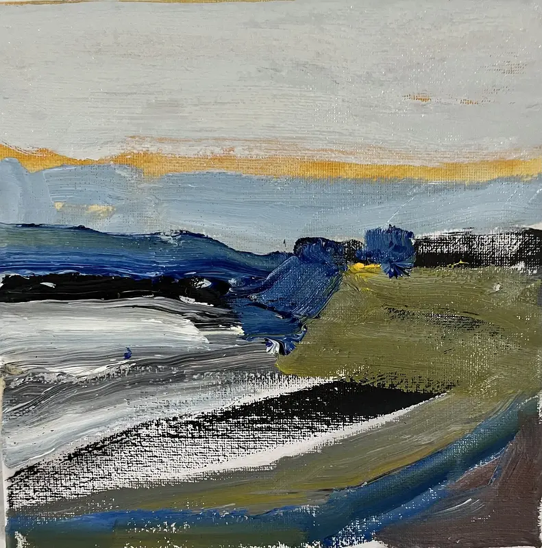 Oljemålning Landskap av Urban Hedin