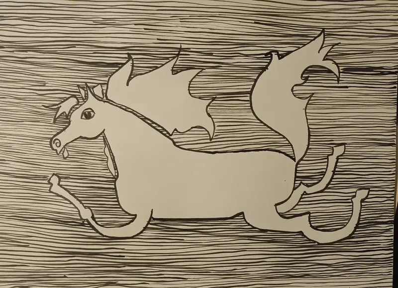 Linjär häst av Jenny Hedlund