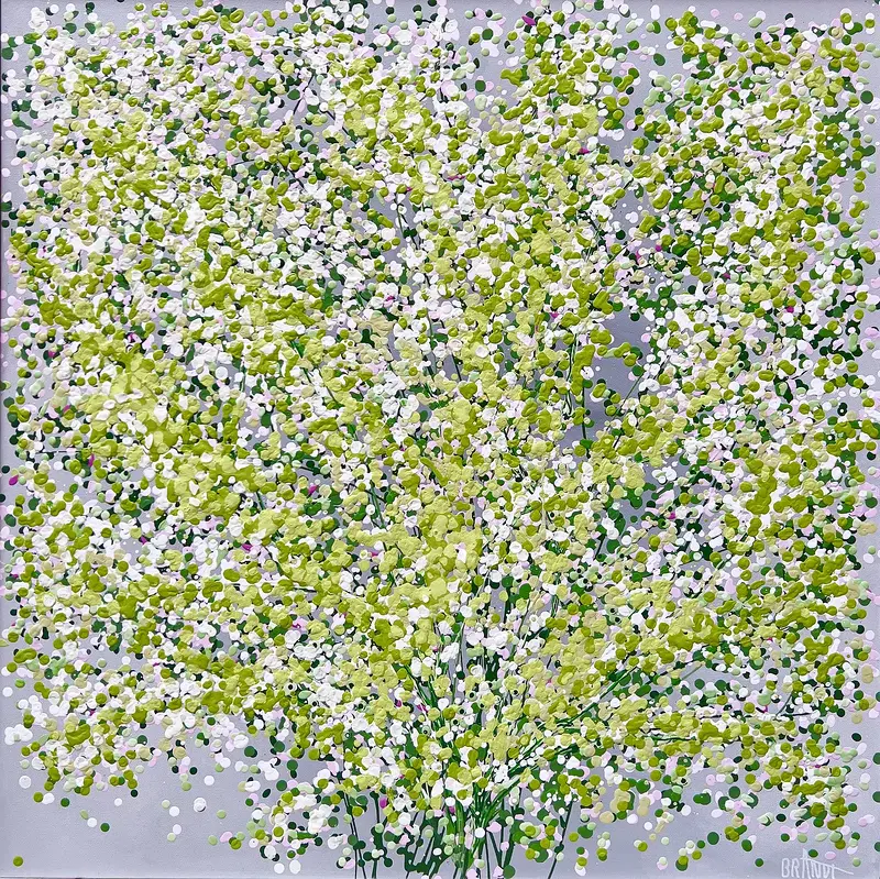 Akrylmålning Apple Blossom Canopy av Anna Artistockholm Brandt