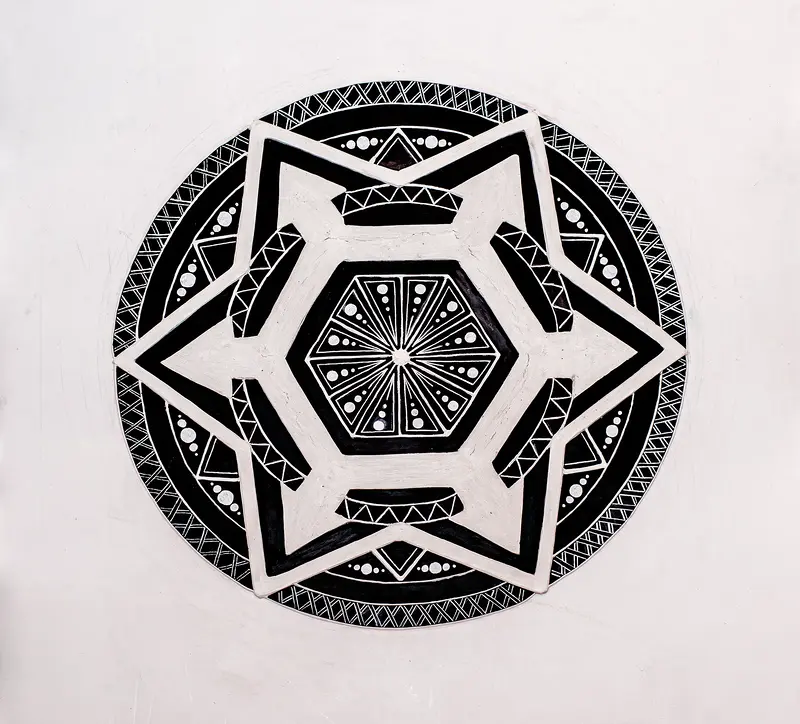 Stjärnfortsmandala av Tina Larsson