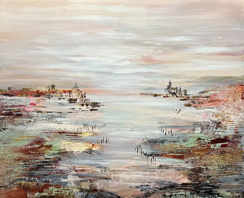 Akrylmålning SENSE OF WONDERS II av Anne-lee Andersson