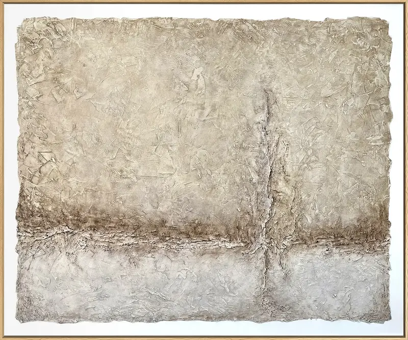 Akrylmålning Rustic Serenity av Lena Johnson