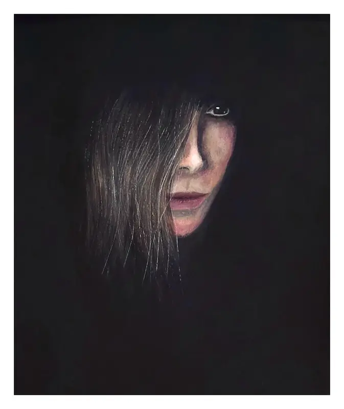 Akrylmålning I skuggan av Ann-Kristin Sandström