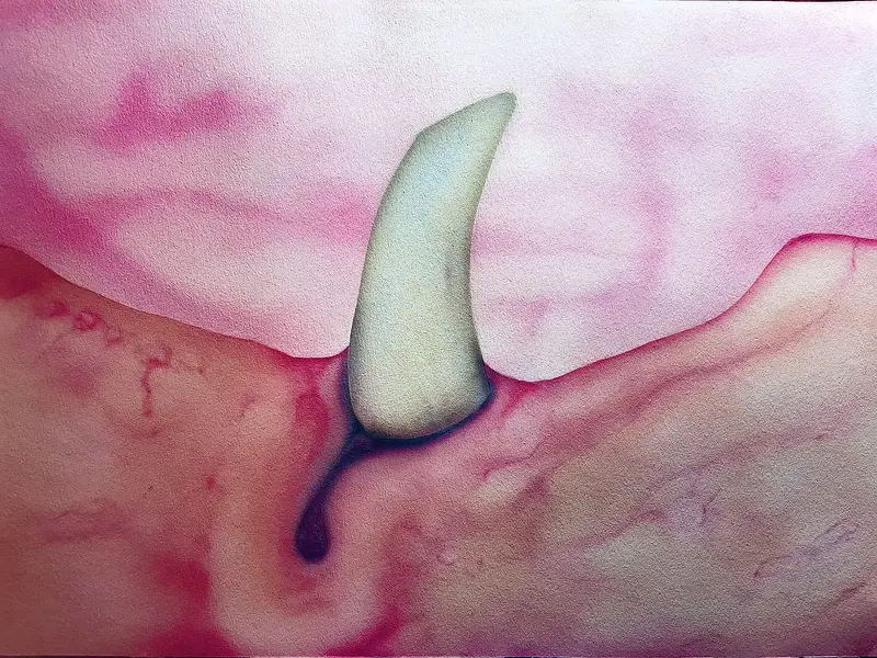 Akrylmålning av G. Nyström