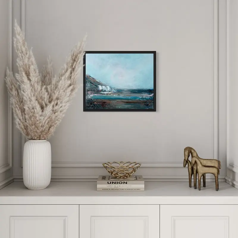 Akrylmålning Edge of the sea av Joanna Ljung