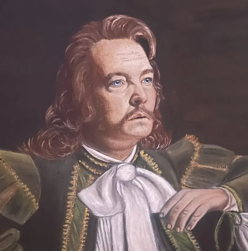 Oljemålning Man 1700 av Anne Persson Lucenius
