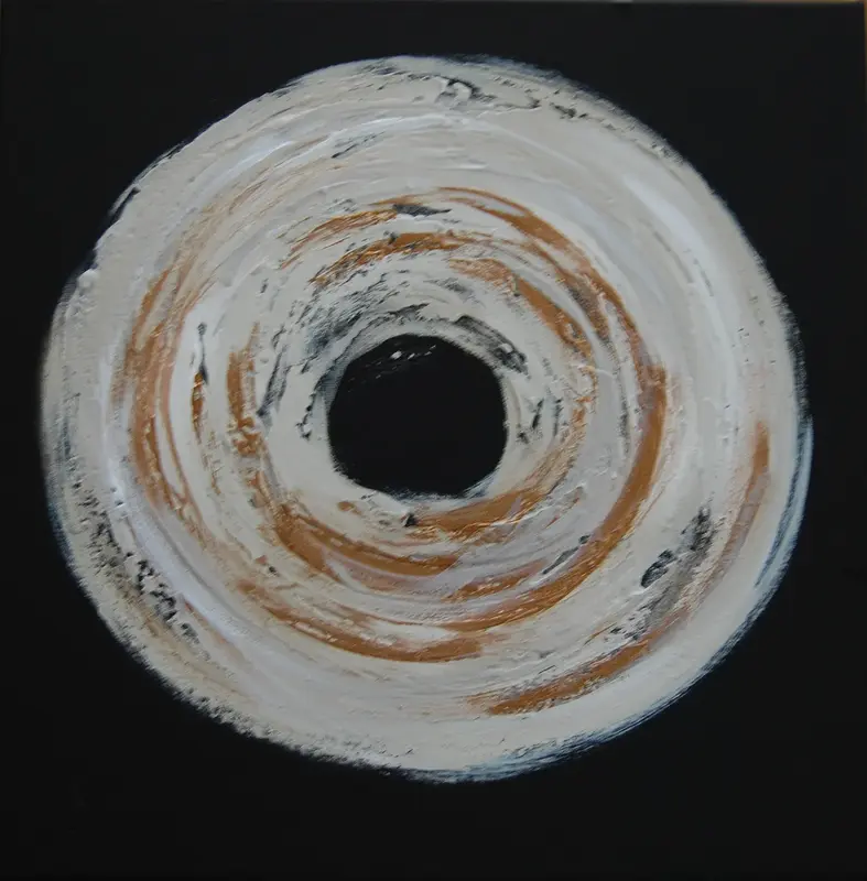 Akrylmålning Swirl I av Cia Stålkrantz