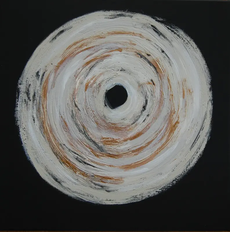 Akrylmålning Swirl II av Cia Stålkrantz