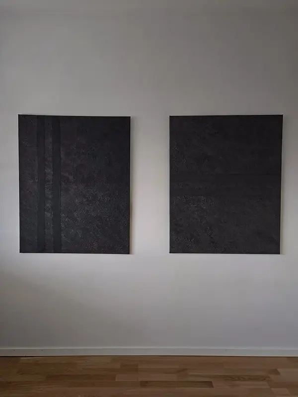 Akrylmålning Monochrome av Alexandra Orescanin