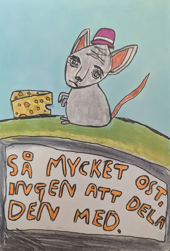 Så mycket ost, ingen att dela den med. av Mikael Jonsson