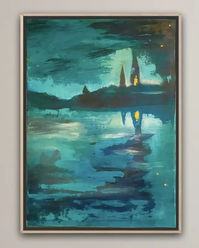 Akrylmålning Beacon av Johan Kohlin