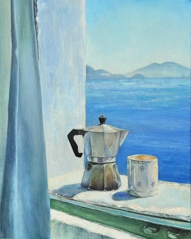 Oljemålning The view av Anastasiya Kostyuk