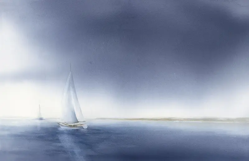 Akvarell Call it dreaming av Maria Wigge