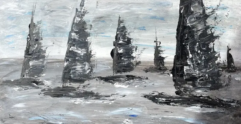 Oljemålning Storm av Joakim Persson