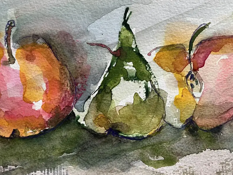 Akvarell Äppel ..... av Eva Henriksson