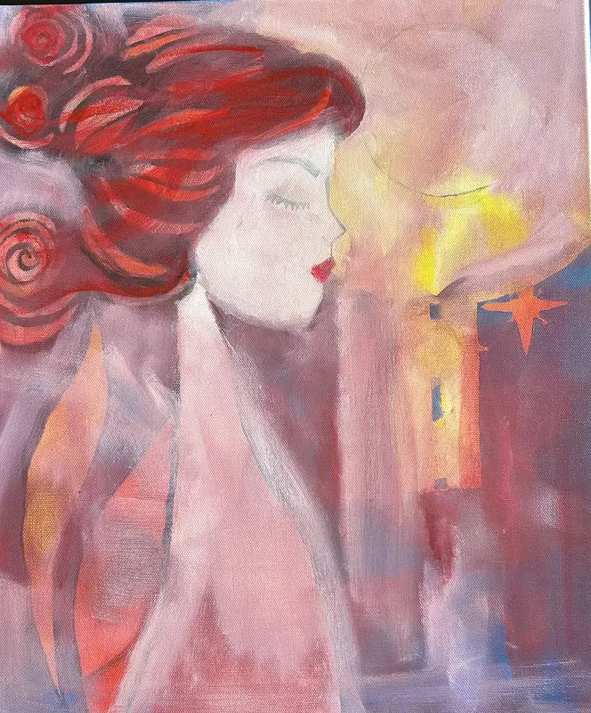 Lady in Red av Helena Damgaard