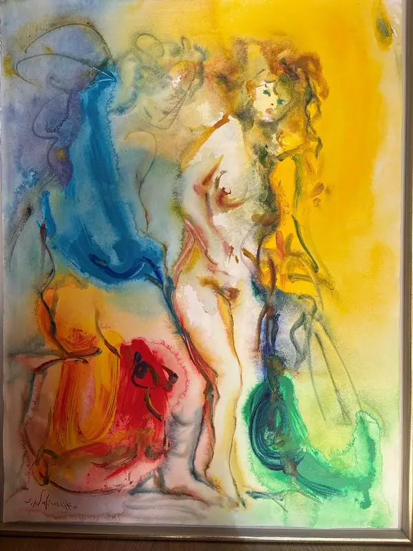Akvarell Jan Naliwajko – akvarell, signerad, 59 x 70 cm av ANN KRISTIN SANDER