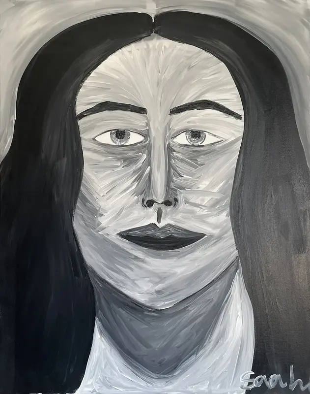 Akrylmålning Strong av Sara Lindner