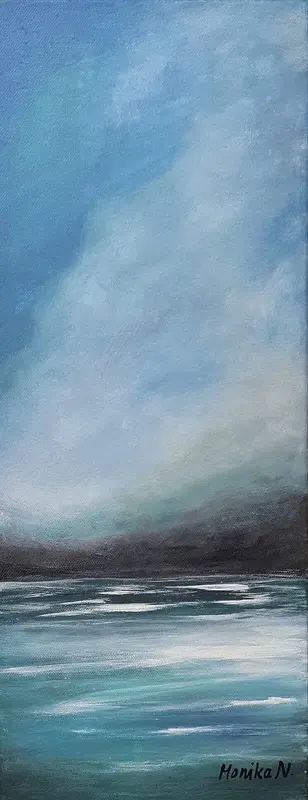 Oljemålning Storm på väg av Monika Nilsson