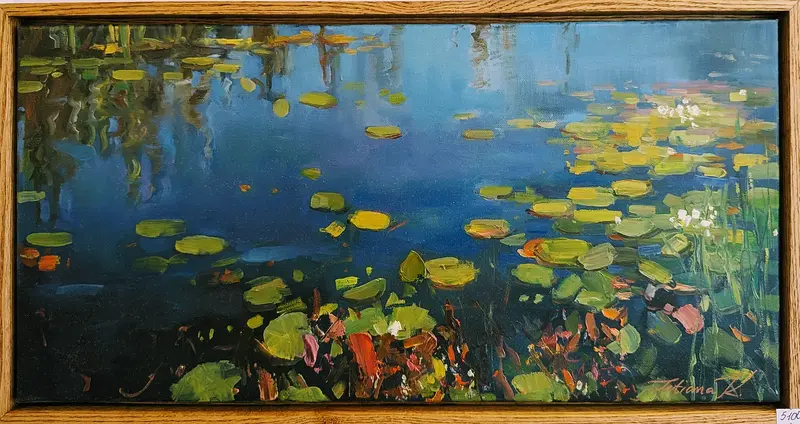 Oljemålning Backwater 4 av Tetiana Kozhushko