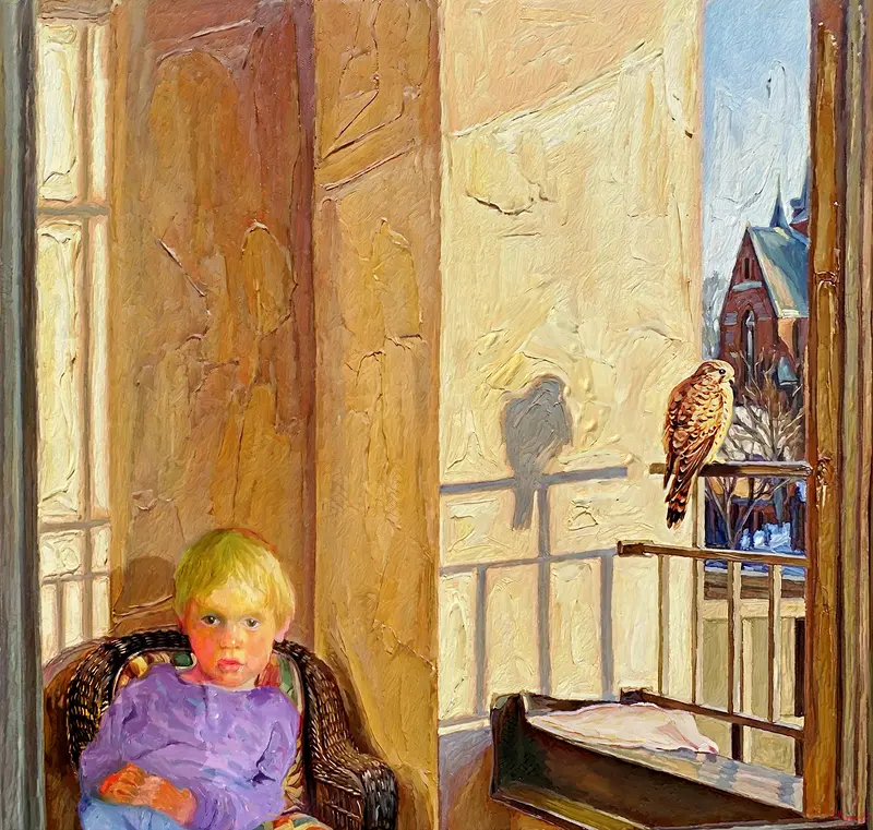 Barn, fågel, kyrka av Sebastian Marquez