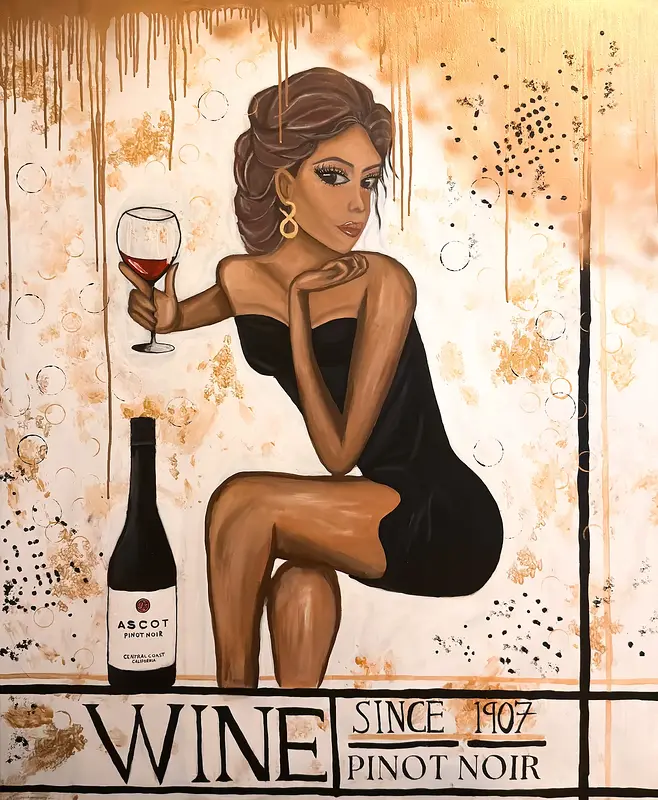 A glass of wine av Ida Törn Fransson