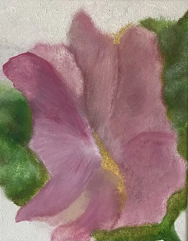 Akrylmålning Flower av Erika