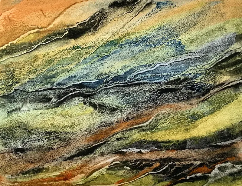 Akvarell Colour scent av Annelie Wadin