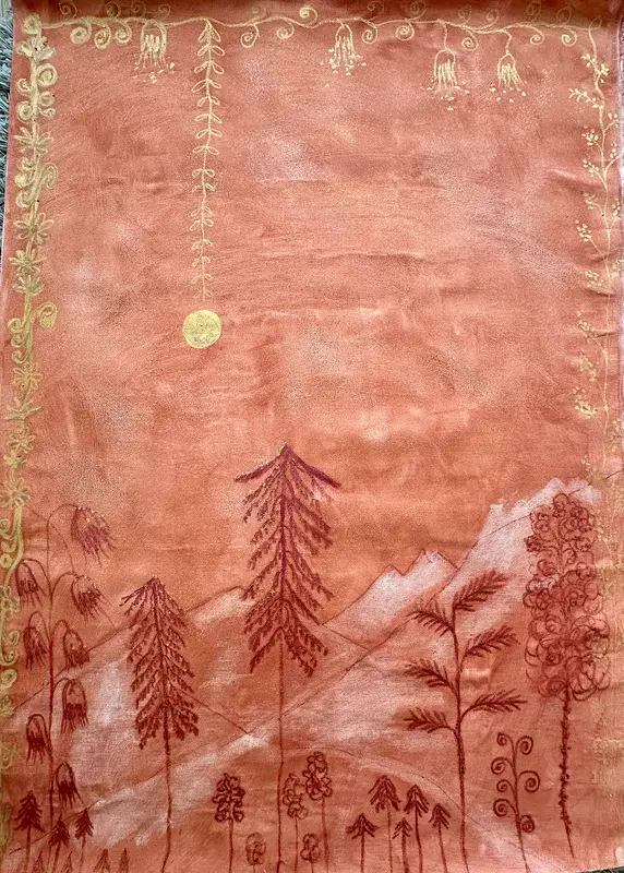 Akrylmålning Heritage I av Art By Nina Johansson