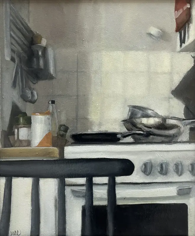 Oljemålning Pans av Marie-Louise Cajback
