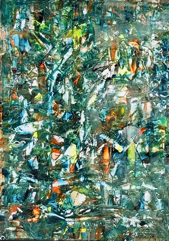 Akvarell Breath of colors av Susanne Ahlberg