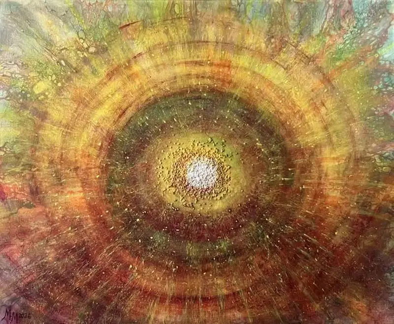 Akrylmålning Inner light av Marilyn Miller