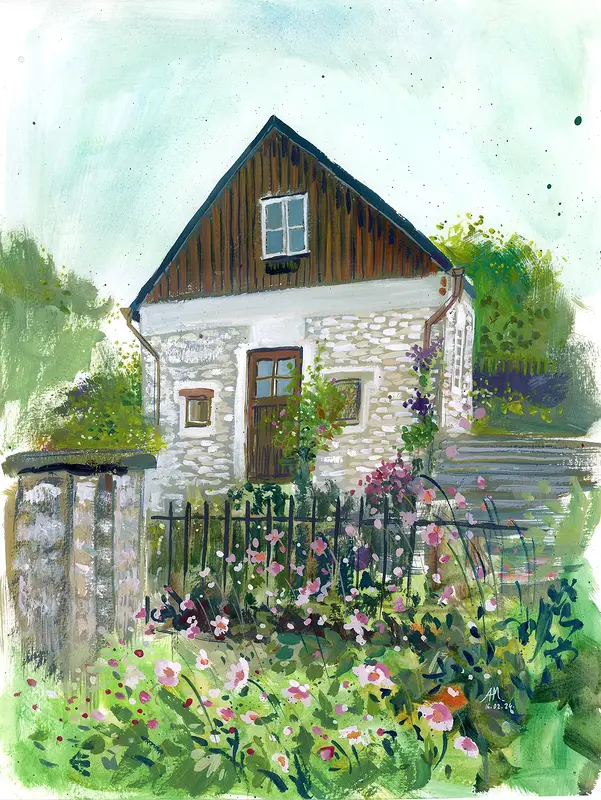 Gotland house av Anastasiia Mazeina