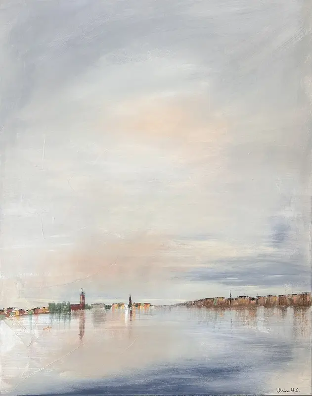 Akrylmålning Stockholm bär mig av Ulrica Halling Olsson_art Stockholm