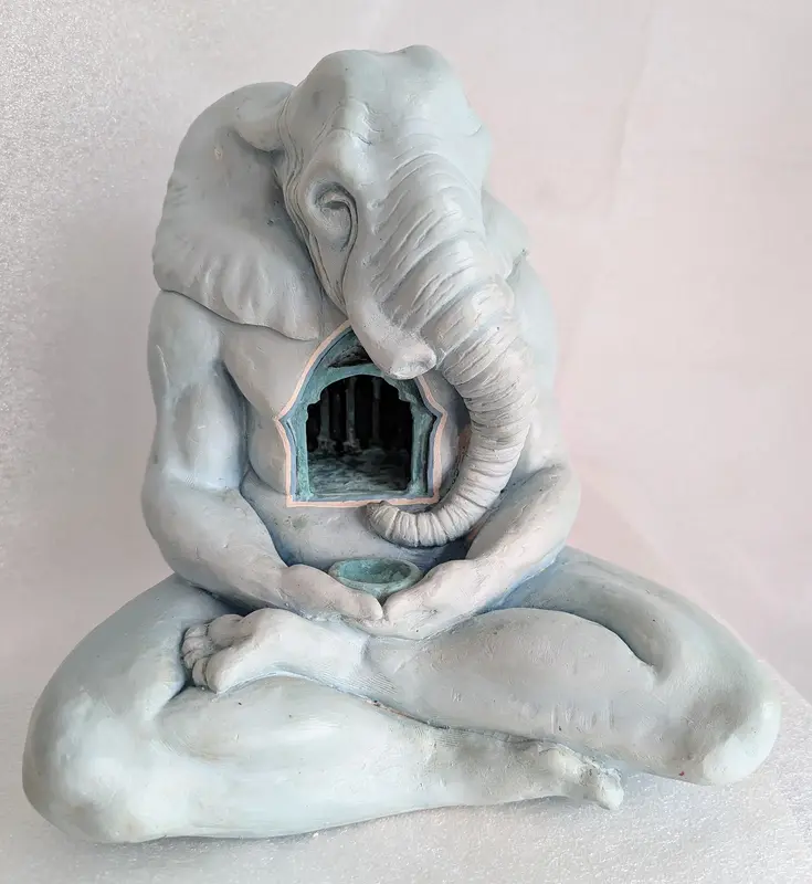 Skulptur The truth is in the temple of your heart av Sara Stenlund Skulptur