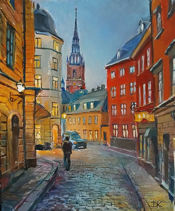 Oljemålning av Dimitri Zukov