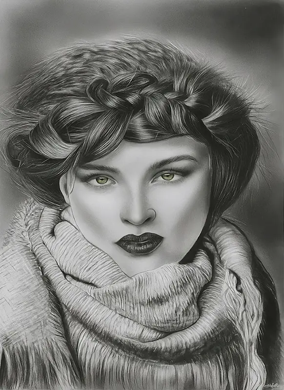Emerald Gaze – av Mary G. av Maryam Gomizi